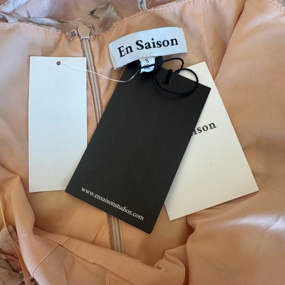 En Saison Kimberly Ruffle Midi Floral Midi Chiffon Party Dress Size Small NWT - Picture 5 of 14